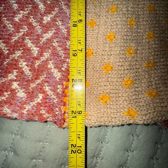 Easel Patchwork Knit Oversized Cropped Top Size Small - Picture 6 of 9